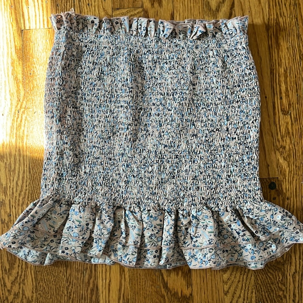 Shein smocked floral skirt!